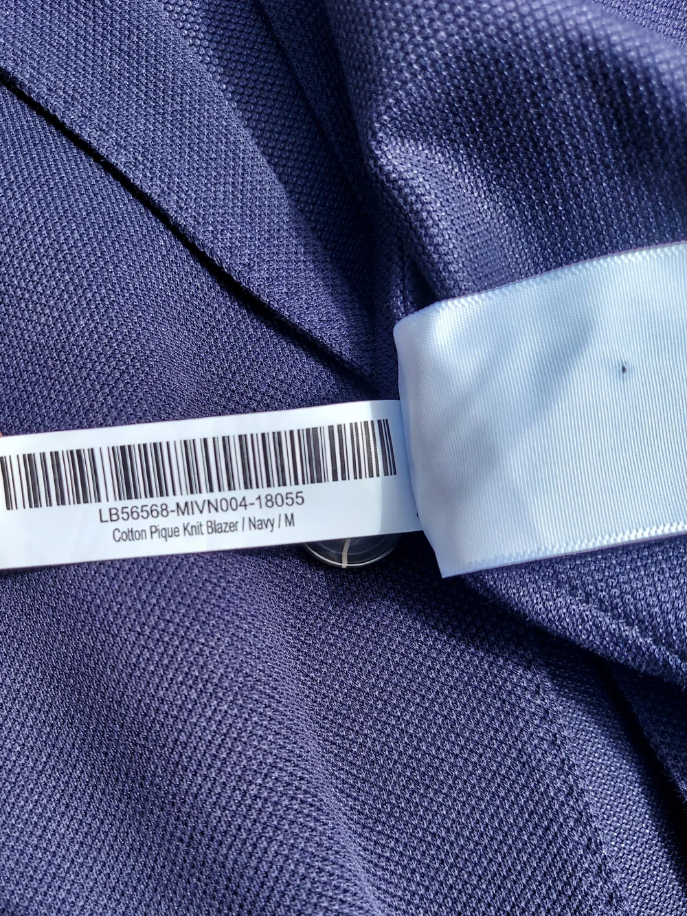 Quince Cotton Pique Knit Navy Blue Blazer Sports Coat Men Size Medium NWT Formal - Picture 13 of 14